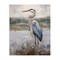 Stupell Industries Coastal Heron on Riverbank Canvas Wall Art Design by Nina Blue